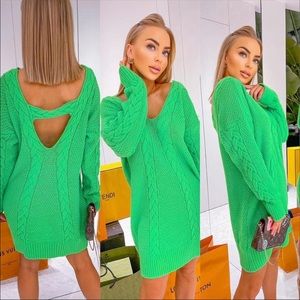 New ~Made in Italy~ long sleeve sweater tunic or dress size 1 or Medium